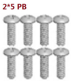 Shcong Wltoys A202 RC Car accessories list spare parts K989-22 cross recessed pan head screws M2*5PB