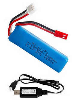 Shcong Wltoys A222 RC Car accessories list spare parts battery 7.4V 500mAh + USB charger wire