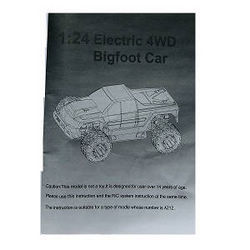 Shcong Wltoys A262 RC Car accessories list spare parts English manual book - Click Image to Close