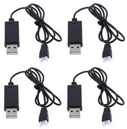 Shcong Wltoys XK A220 RC Airplanes Aircraft accessories list spare parts USB charger wire 4pcs
