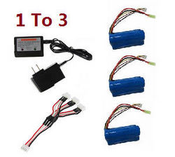 Shcong Flame Strike FXD A68690 helicopter accessories list spare parts 1 to 3 charger set + 3* 11.1V 1500mAh battery set