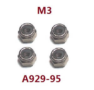 Shcong Wltoys A929 RC Car accessories list spare parts M3 nuts A929-95 - Click Image to Close