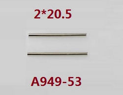 Wltoys A949 Wltoys 184012 XKS WL Tech XK RC Car accessories list spare parts steering shaft 2*20.5 A949-53 - Click Image to Close