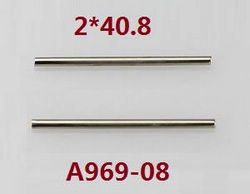 Wltoys A949 Wltoys 184012 XKS WL Tech XK RC Car accessories list spare parts swing arm pin 2*40.8 A969-08 - Click Image to Close