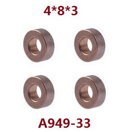 Wltoys A949 Wltoys 184012 XKS WL Tech XK RC Car accessories list spare parts bearing 4*8*3 A949-33 - Click Image to Close