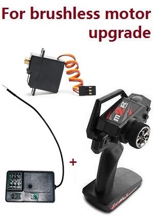 Shcong Wltoys A949 RC Car accessories list spare parts transmitter + PCB receiver + metal SERVO (For brushlees motor upgrade) - Click Image to Close