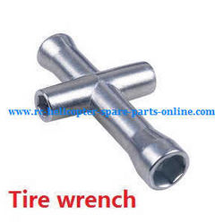 Shcong Wltoys A959 A959-A A959-B RC Car accessories list spare parts tire wrench (Metal)