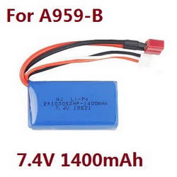 Shcong Wltoys A959 A959-A A959-B RC Car accessories list spare parts 7.4V 1400mAh battery for A959-B - Click Image to Close