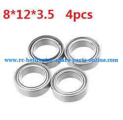 Shcong Wltoys A959 A959-A A959-B RC Car accessories list spare parts Bearing (8*12*3.5 4pcs) - Click Image to Close