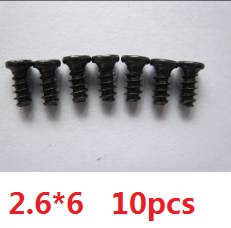 Shcong Wltoys A959 A959-A A959-B RC Car accessories list spare parts screws 2.6*6 10pcs