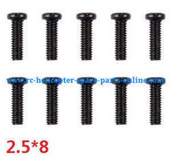 Shcong Wltoys A959 A959-A A959-B RC Car accessories list spare parts screws M2.5*8 10pcs A949-40 - Click Image to Close