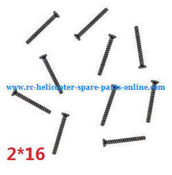 Shcong Wltoys A959 A959-A A959-B RC Car accessories list spare parts screws 2*16 10pcs - Click Image to Close