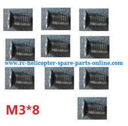 Shcong Wltoys A959 A959-A A959-B RC Car accessories list spare parts screws 3*8 10pcs