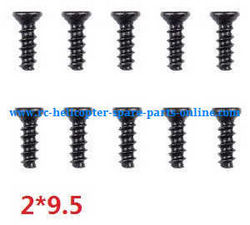 Shcong Wltoys A959 A959-A A959-B RC Car accessories list spare parts screws 2*9.5 10pcs - Click Image to Close