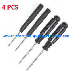 Shcong Wltoys A959 A959-A A959-B RC Car accessories list spare parts cross screwdriver (2*Small + 2*Big 4PCS)