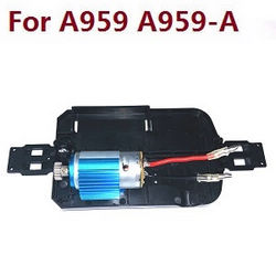 Shcong Wltoys A959 A959-A A959-B RC Car accessories list spare parts bottom board with main motor set (Assembled) For A959 A959-A