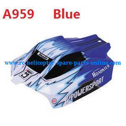 Shcong Wltoys A959 A959-A A959-B RC Car accessories list spare parts upper car shell (A959 Blue)