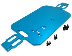 Shcong Wltoys A959 A959-A A959-B RC Car accessories list spare parts alloy aluminum bottom board (Blue)