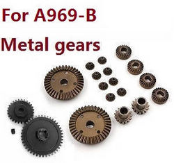 Shcong Wltoys A969 A969-A A969-B RC Car accessories list spare parts total gear set (Metal) for A969-B