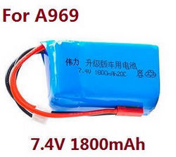 Shcong Wltoys A969 A969-A A969-B RC Car accessories list spare parts 7.4V 1800mAh battery (For A969)