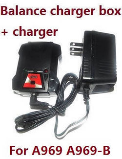 Shcong Wltoys A969 A969-A A969-B RC Car accessories list spare parts balance charger box + charger - Click Image to Close