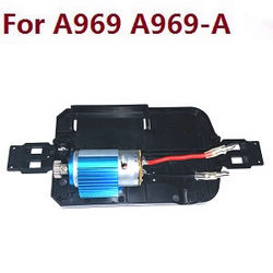 Shcong Wltoys A969 A969-A A969-B RC Car accessories list spare parts bottom board with main motor set (For A969 A969-A)