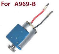 Shcong Wltoys A969 A969-A A969-B RC Car accessories list spare parts 540 main motor with motor gear and fixed board (For A969-B) - Click Image to Close