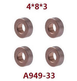 Shcong Wltoys A969 A969-A A969-B RC Car accessories list spare parts bearing 4*8*3 A949-33 - Click Image to Close