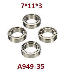 Shcong Wltoys A969 A969-A A969-B RC Car accessories list spare parts bearing 7*11*3 A949-35