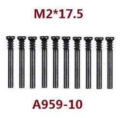 Shcong Wltoys A969 A969-A A969-B RC Car accessories list spare parts screws M2*17.5 A959-10 - Click Image to Close