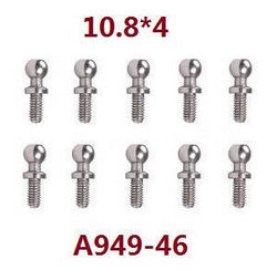 Shcong Wltoys A969 A969-A A969-B RC Car accessories list spare parts ball head screws 10.8*4 A949-46 - Click Image to Close