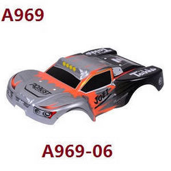 Shcong Wltoys A969 A969-A A969-B RC Car accessories list spare parts orange car shell A969-06