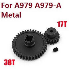 Shcong Wltoys A979 A979-A A979-B RC Car accessories list spare parts reduction gear + motor gear (Metal) for A979 A979-A - Click Image to Close