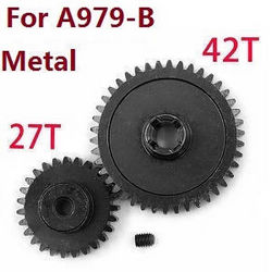Shcong Wltoys A979 A979-A A979-B RC Car accessories list spare parts reduction gear + motor gear (Metal) for A979-B - Click Image to Close