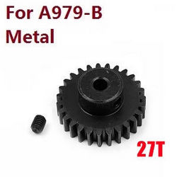 Shcong Wltoys A979 A979-A A979-B RC Car accessories list spare parts motor gear (Black Metal) for A979-B - Click Image to Close