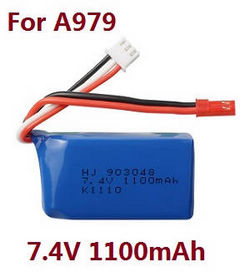 Shcong Wltoys A979 A979-A A979-B RC Car accessories list spare parts 7.4V 1100mAh battery (For A979) - Click Image to Close
