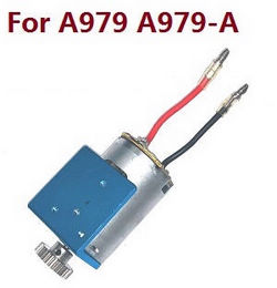 Shcong Wltoys A979 A979-A A979-B RC Car accessories list spare parts 390 main motor with motor gear and fixed board (For A979-A & A979) - Click Image to Close