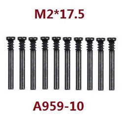 Shcong Wltoys A979 A979-A A979-B RC Car accessories list spare parts screws M2*17.5 A959-10 - Click Image to Close
