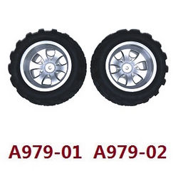Shcong Wltoys A979 A979-A A979-B RC Car accessories list spare parts tires 2pcs A979-01 A979-02