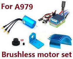 Shcong Wltoys A979 A979-A A979-B RC Car accessories list spare parts Brushless motor set for A979 - Click Image to Close