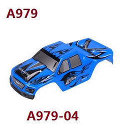 Shcong Wltoys A979 A979-A A979-B RC Car accessories list spare parts blue car shell A979-04 - Click Image to Close