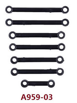 Shcong Wltoys A979 A979-A A979-B RC Car accessories list spare parts steering connect rods and servo rod set A959-03 - Click Image to Close
