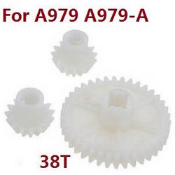 Shcong Wltoys A979 A979-A A979-B RC Car accessories list spare parts reduction gear + driving gear (Plastic) for A979 A979-A - Click Image to Close