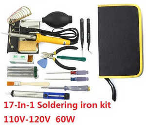 Shcong Wltoys A989 RC Car accessories list spare parts 17-In-1 Voltage 110-120V 60W soldering iron set