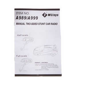 Shcong Wltoys A989 RC Car accessories list spare parts English manual book