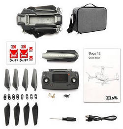 Shcong MJX B12 EIS RC drone with portable bag and 1 battery RTF