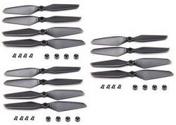 Shcong MJX B20 Bugs 20 EIS RC drone quadcopter accessories list spare parts caps of blades + screws + main blades (3 sets)