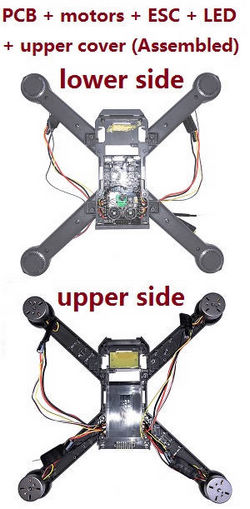 Shcong MJX B20 Bugs 20 EIS RC drone quadcopter accessories list spare parts PCB + motors + ESC + LED + upper cover (Assembled)