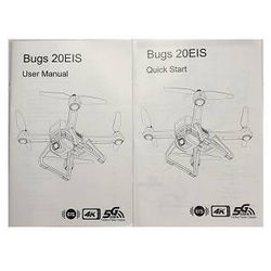 Shcong MJX B20 Bugs 20 EIS RC drone quadcopter accessories list spare parts English manual book