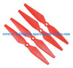 Shcong MJX Bugs 2 B2C B2W RC quadcopter accessories list spare parts main blades propellers (Red)